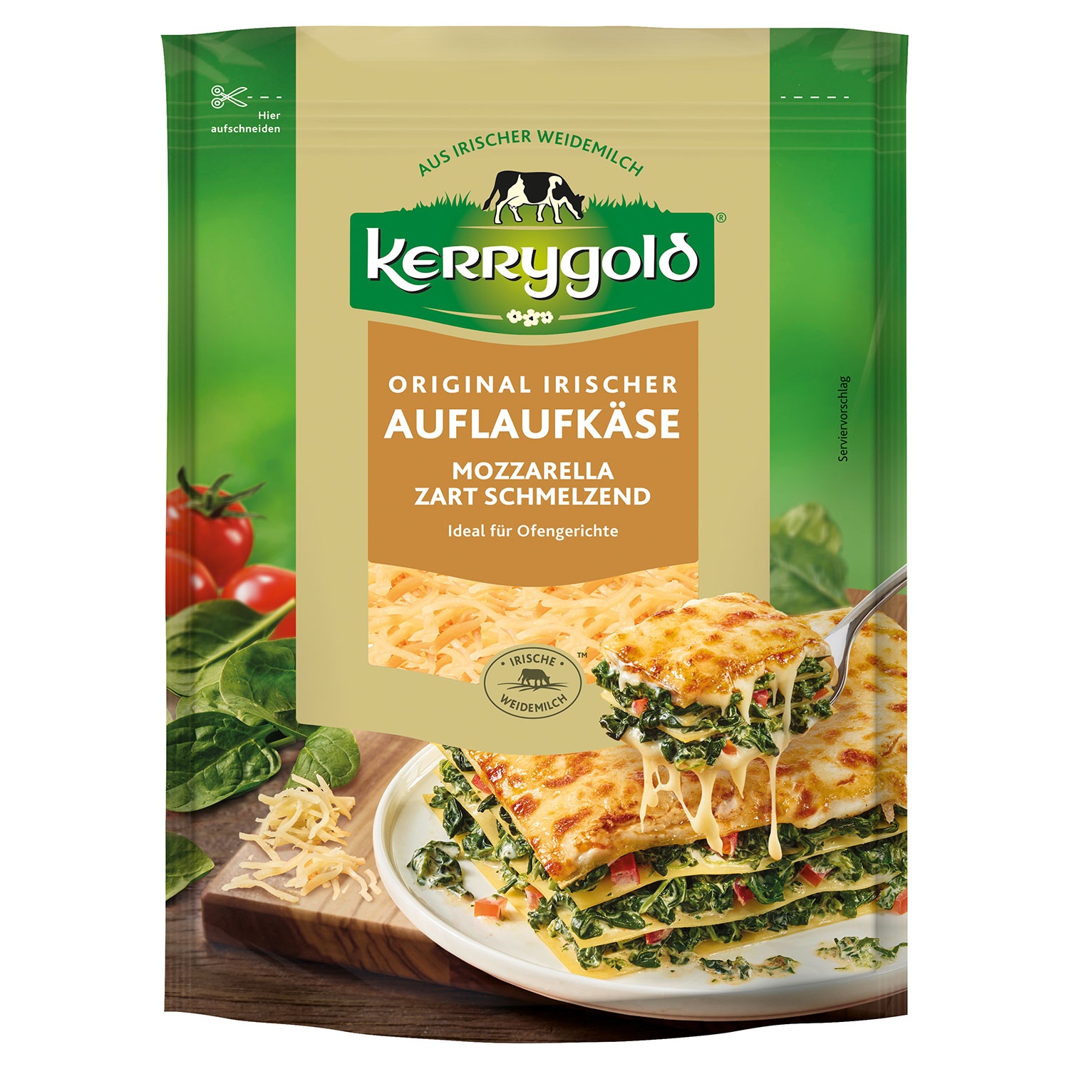 KERRYGOLD Reibekäse 150 g, Auflaufkäse