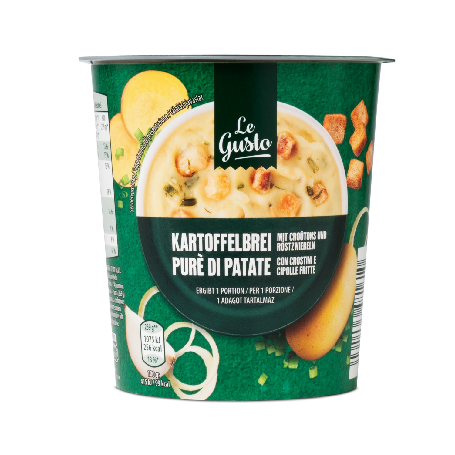 LE GUSTO Instant Bechergerichte, Kartoffelpüree