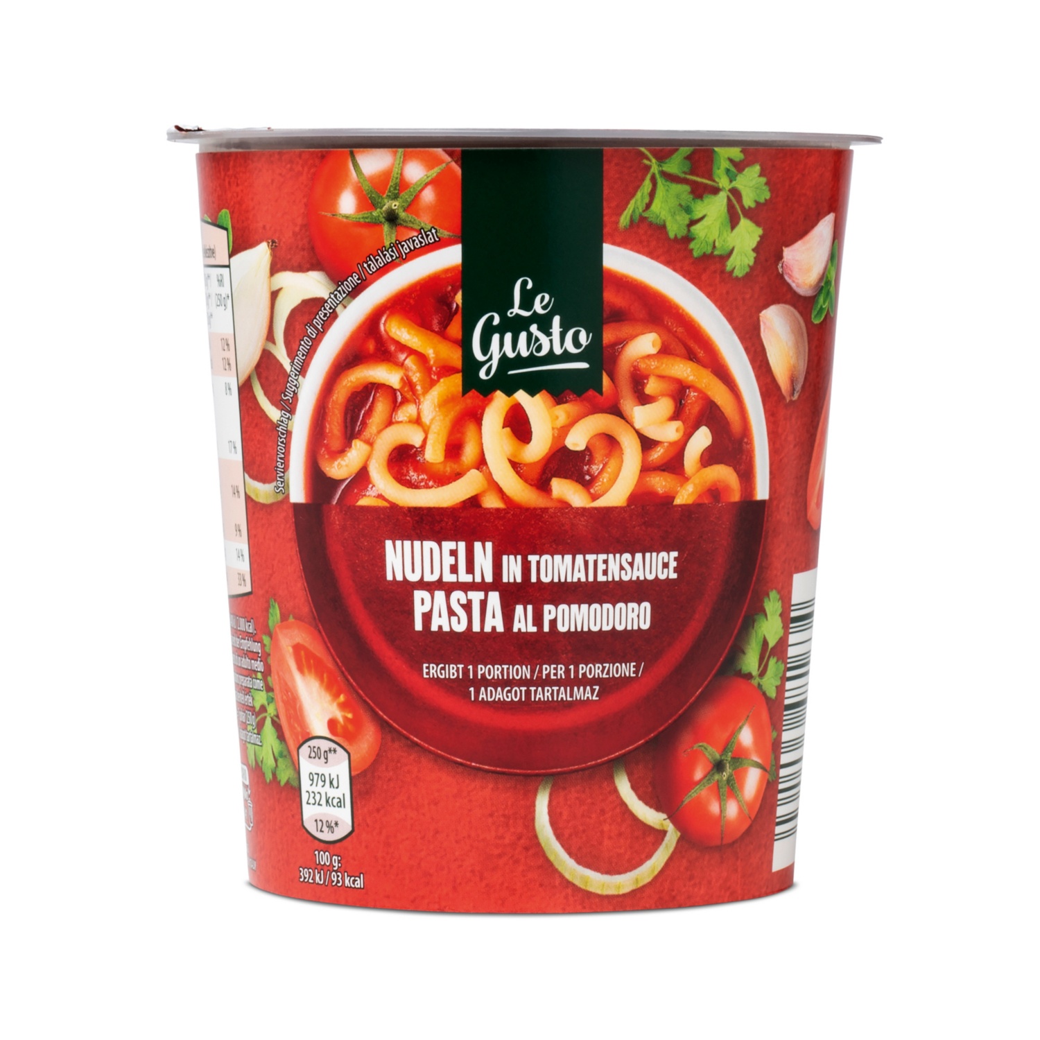 LE GUSTO Instant Bechergerichte, Tomatensauce