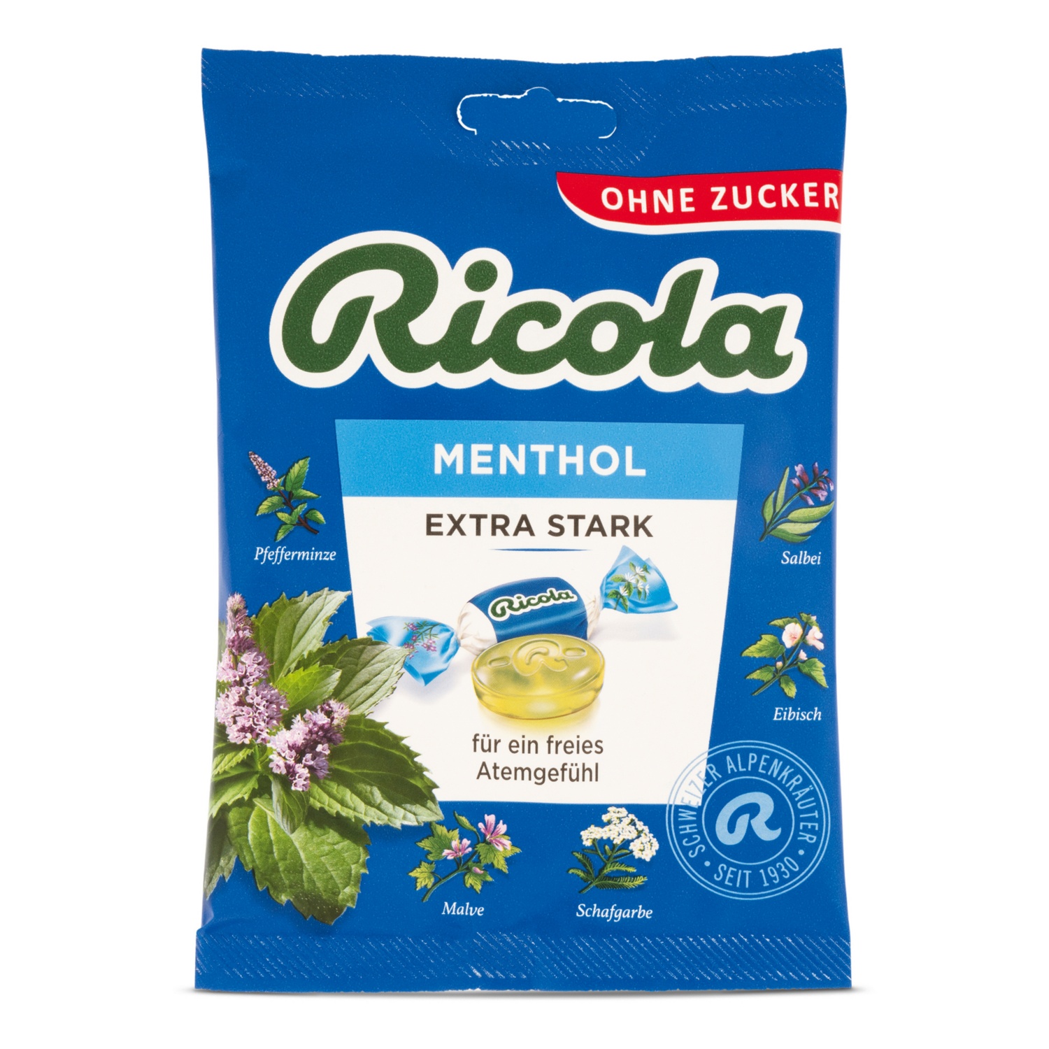 RICOLA Displayständer, Menthol stark