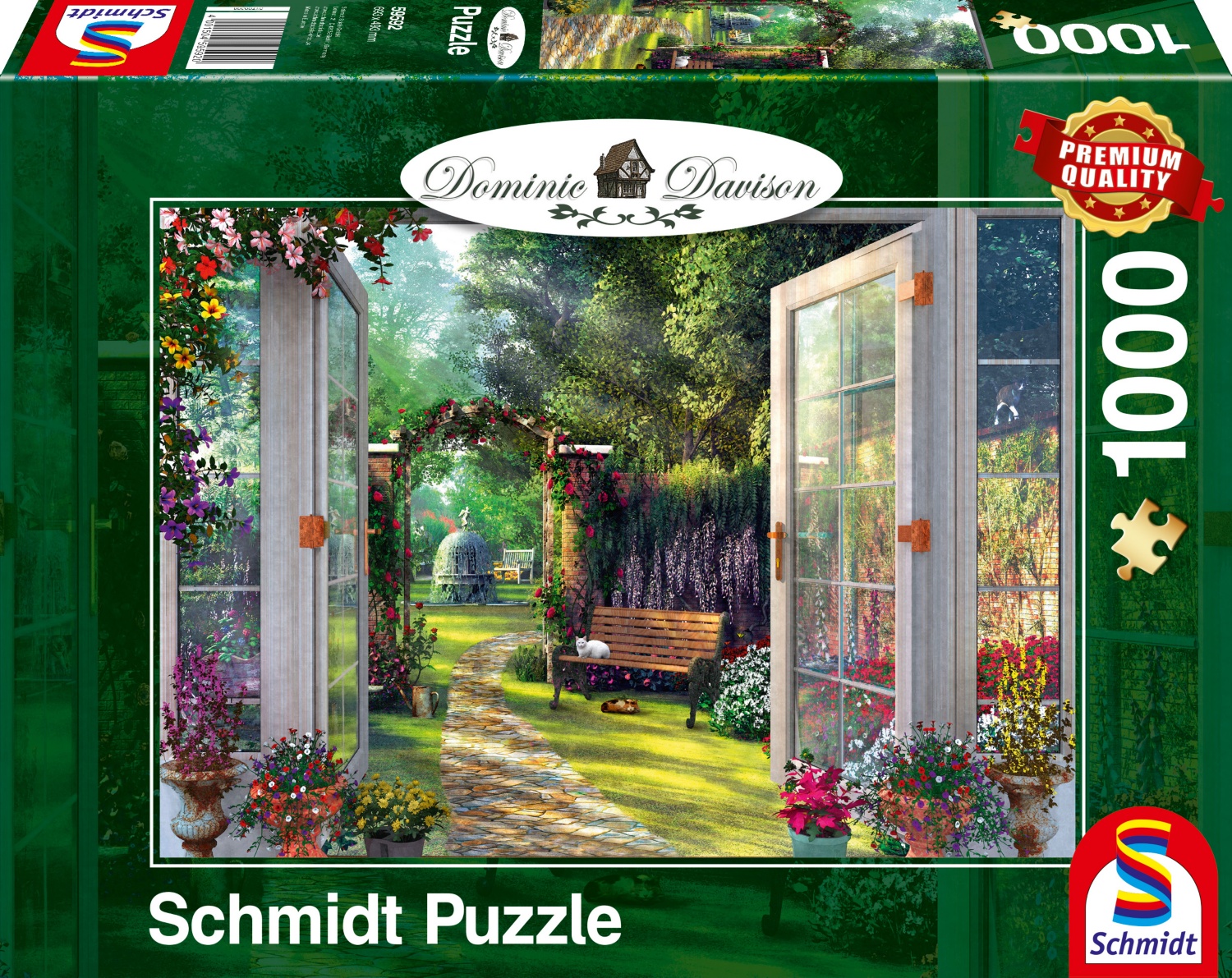 SCHMIDT, Kinkade Puzzle / Secret Puzzle, Garten ALDI SÜD
