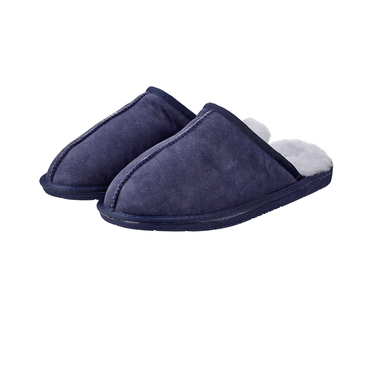 UP2FASHION EXCLUSIVE, D H Lammfell Hausschuhe, Dark Blue, 45 ALDI SÜD