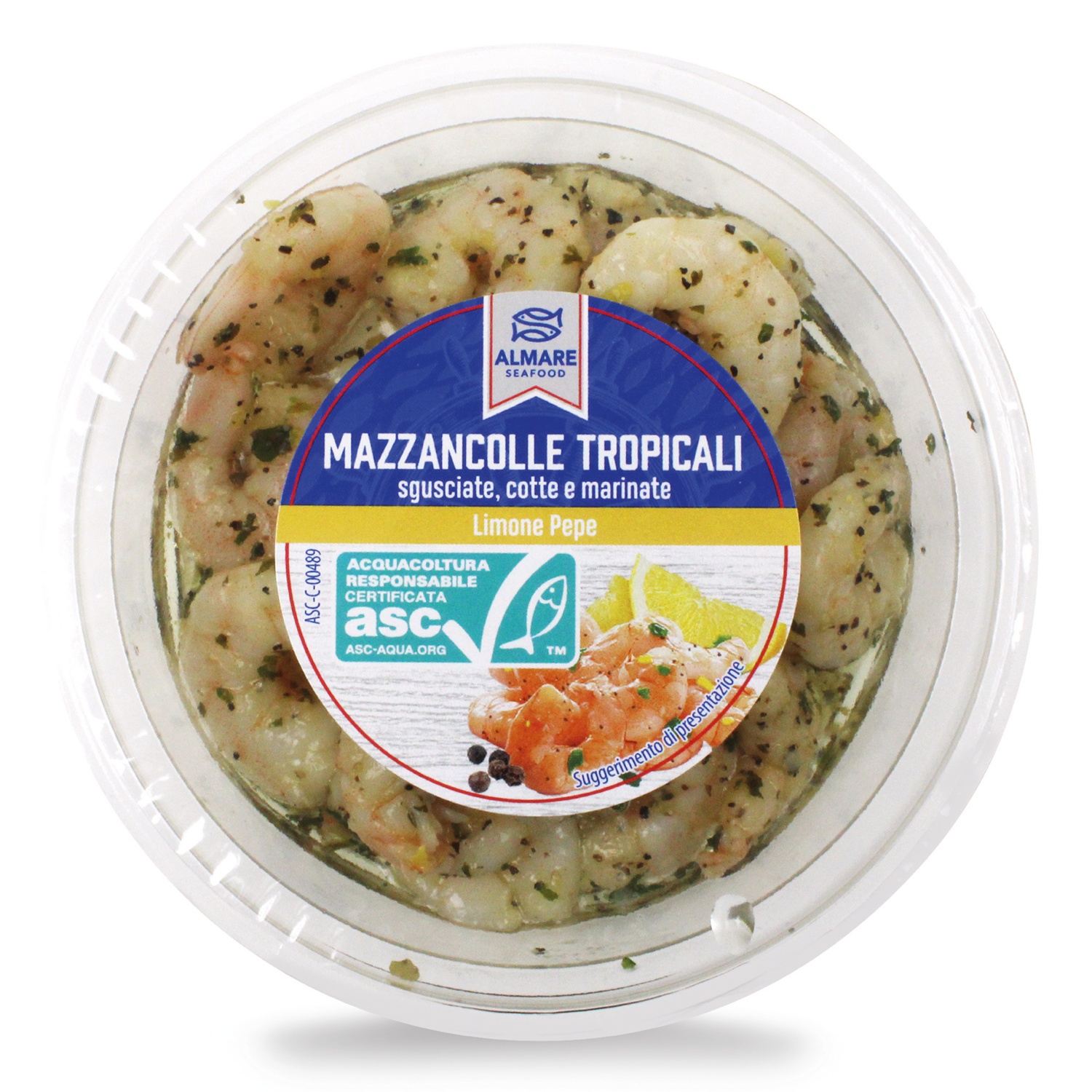 ALMARE Kozice v olju, limona-poper