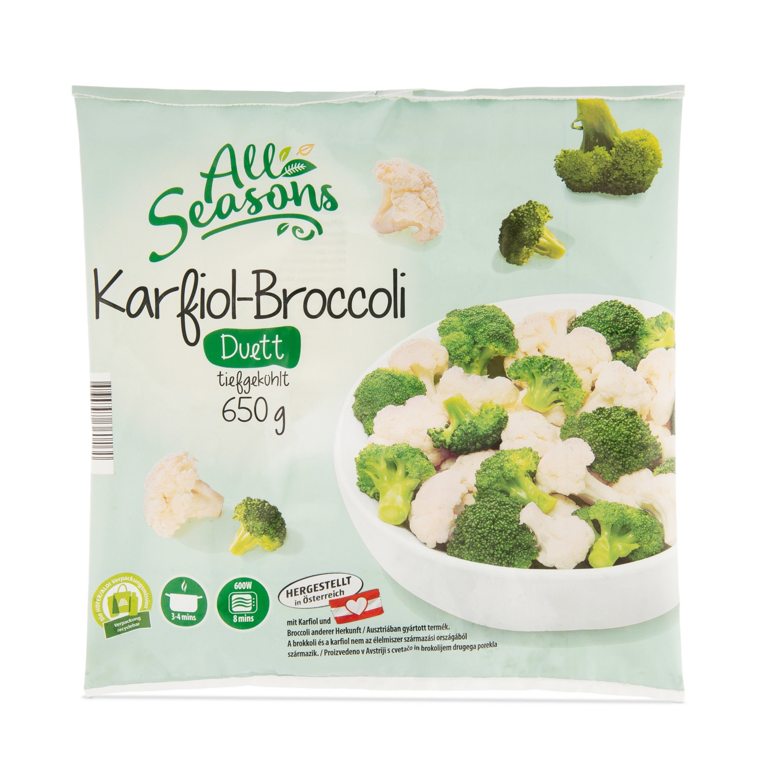 ALL SEASONS Gemüse Duett, Karfiol-Broccoli