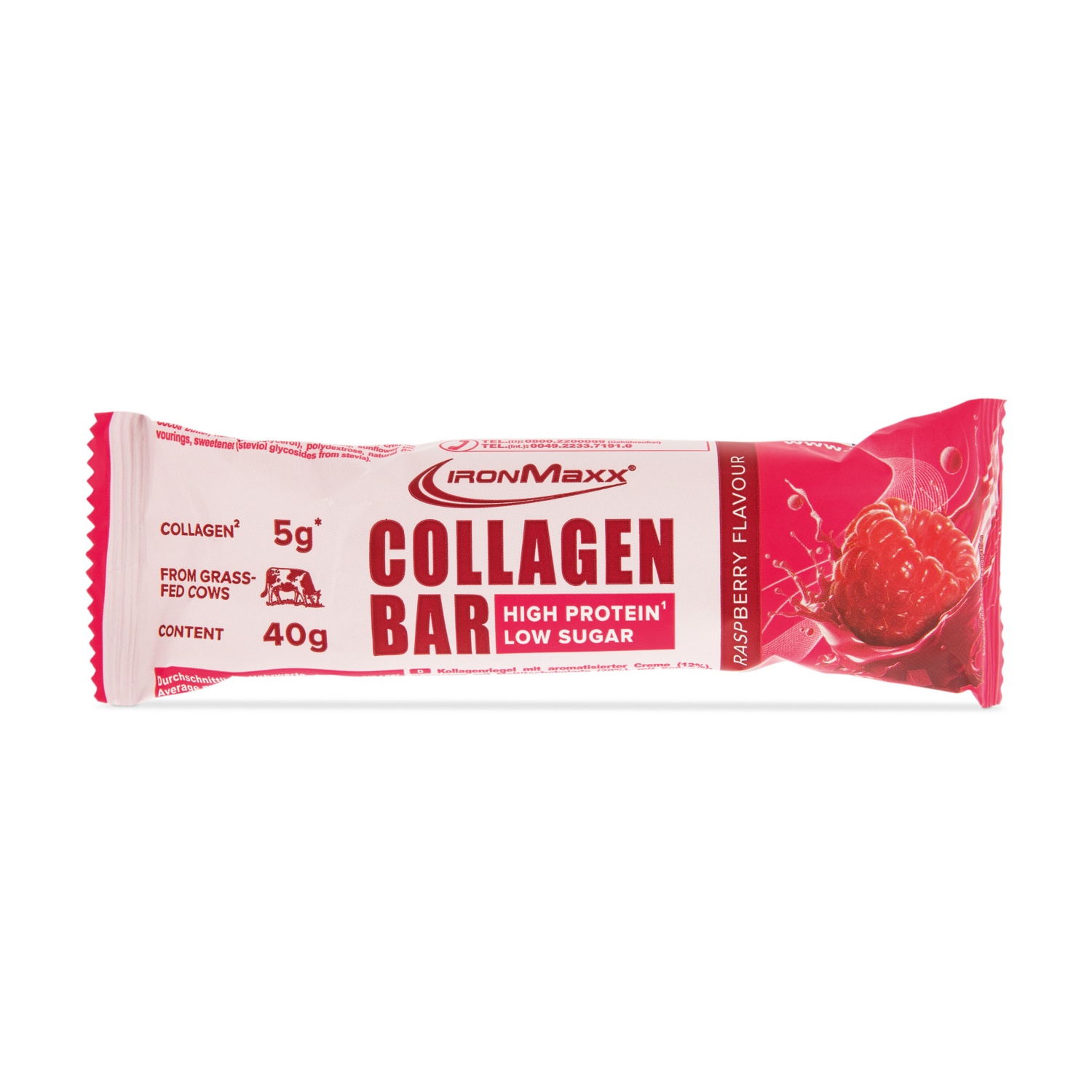 IRONMAXX Protein-Kollagen-Riegel*, Himbeere