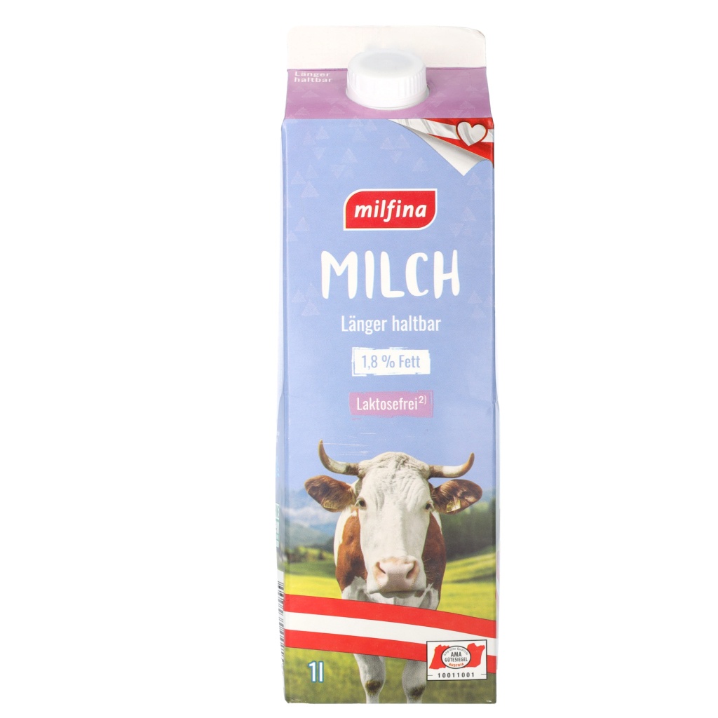 MILFINA Halbfettmilch Laktosefrei