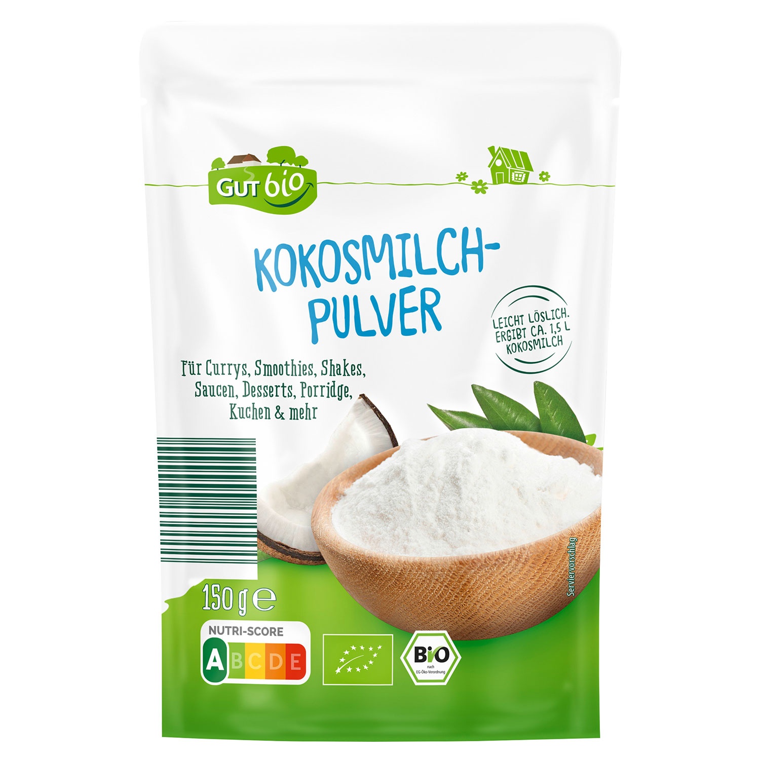 GUT BIO Bio-Superfood-Pulver, Kokosmilch