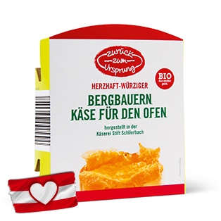 ZURÜCK ZUM URSPRUNG, ZZU Käse für den Ofen, Wuerzig