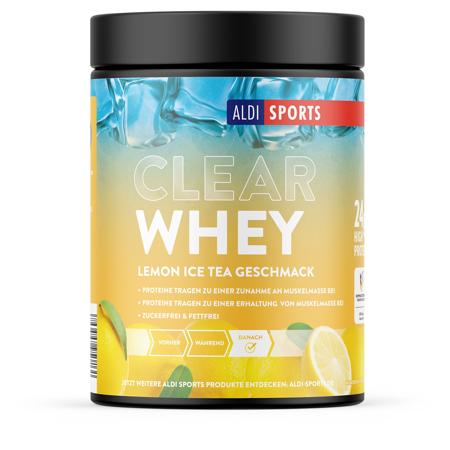 ALDI SPORTS Clear Whey Pulver 270 g, Lemon Ice Tea