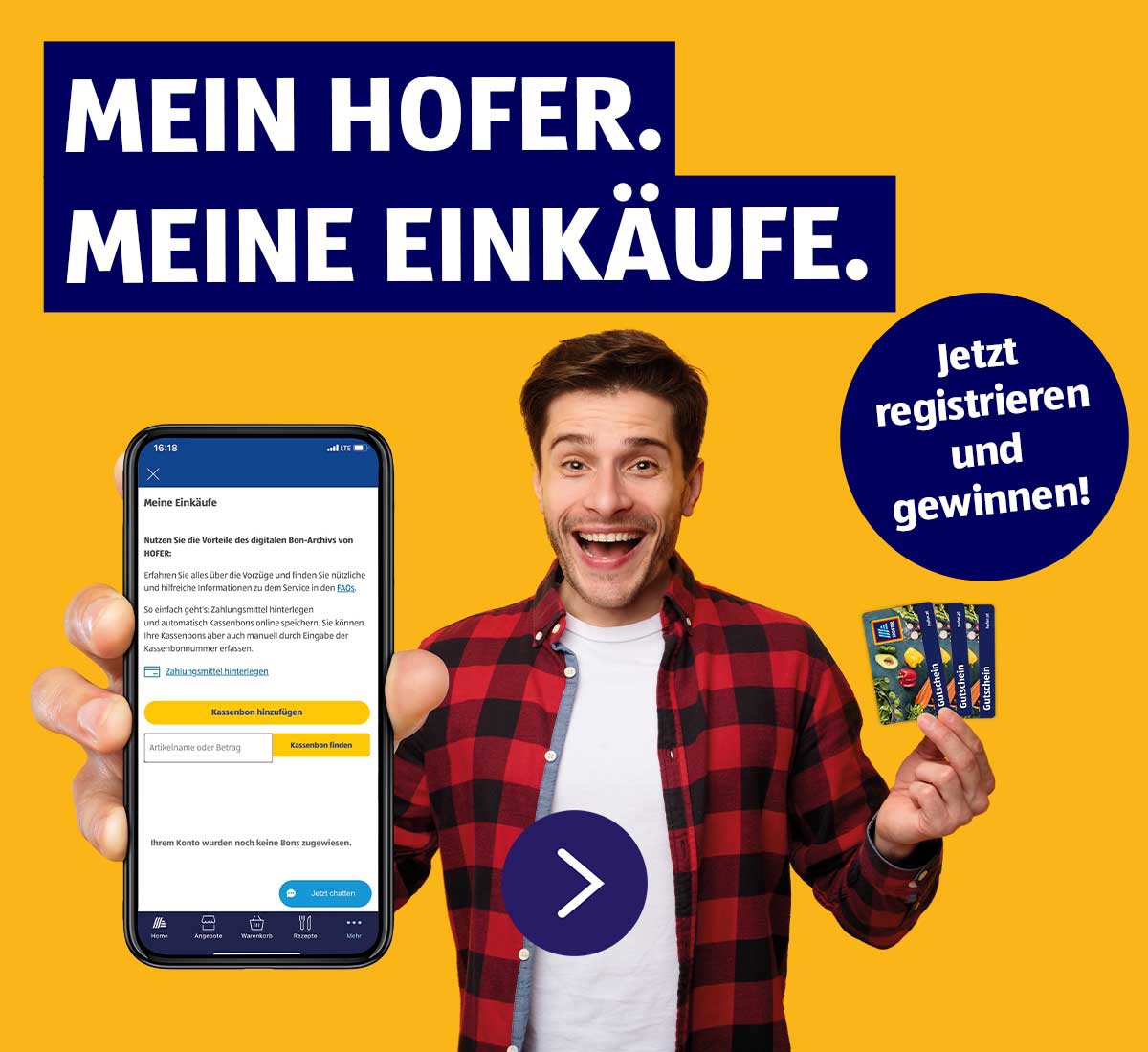 Mein HOFER. Meine Einkäufe.
