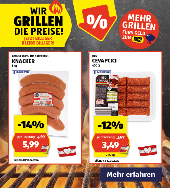 Wir grillen die Preise