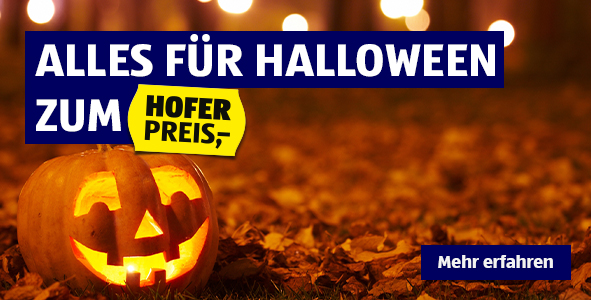 Alles fr Halloween zum HOFER Preis.