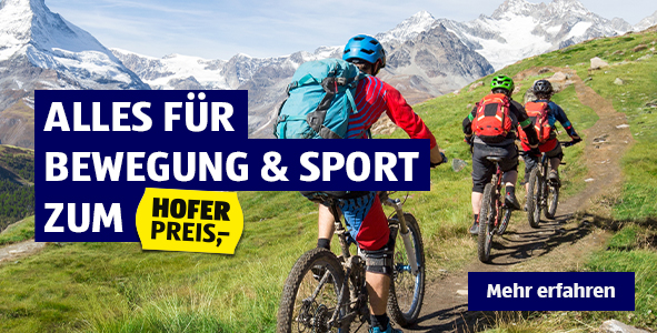 Alles für Bewegung und Sport zum HOFER Preis!