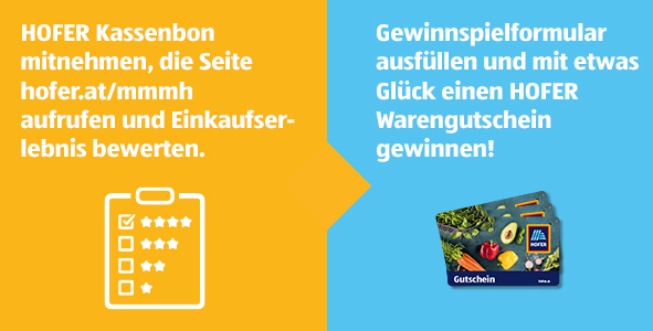 Meine Meinung. Mein HOFER. - Schritte