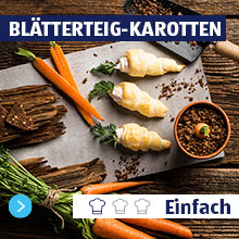 Blätterteig-Karotten