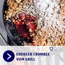 Erdbeer Crumble vom Grill