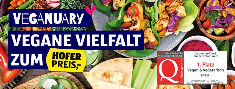Vegane Vielfalt zum HOFER Preis