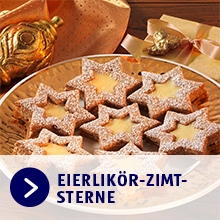Eierlikr-Zimt-Sterne