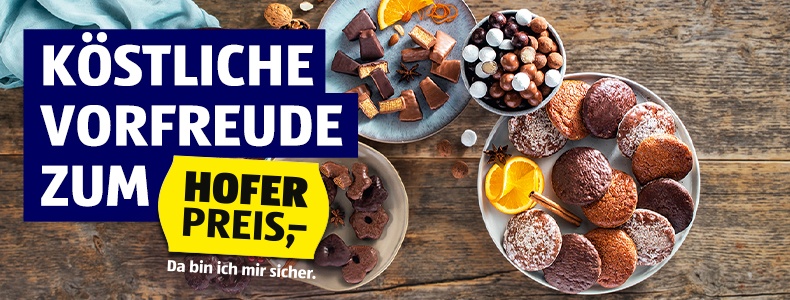 Kstliche Vorfreude zum HOFER Preis