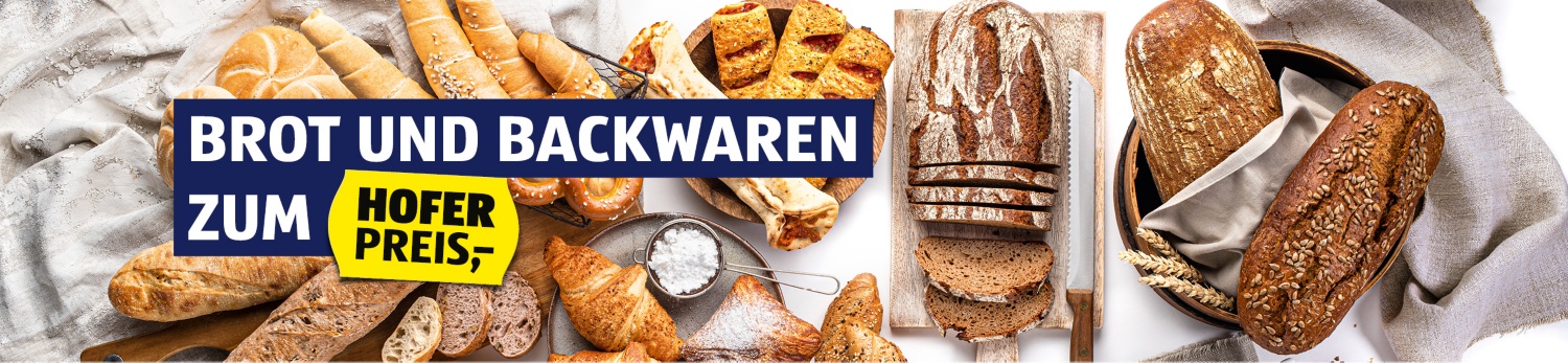 Brot und Backwaren auf einem Tisch