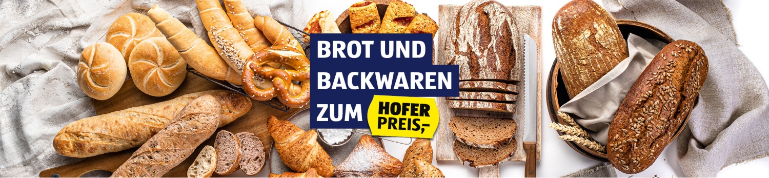 Brot und Backwaren auf einem Tisch