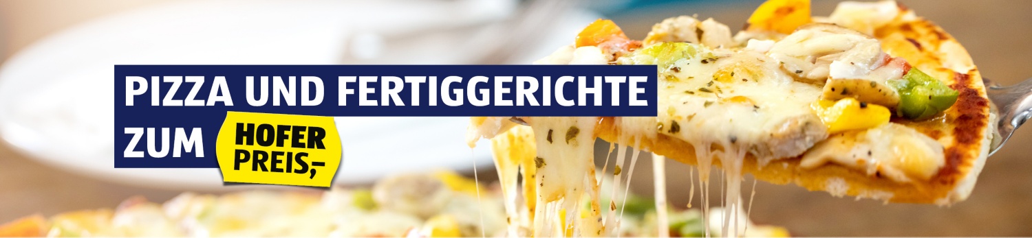 Aufgebackene Pizza