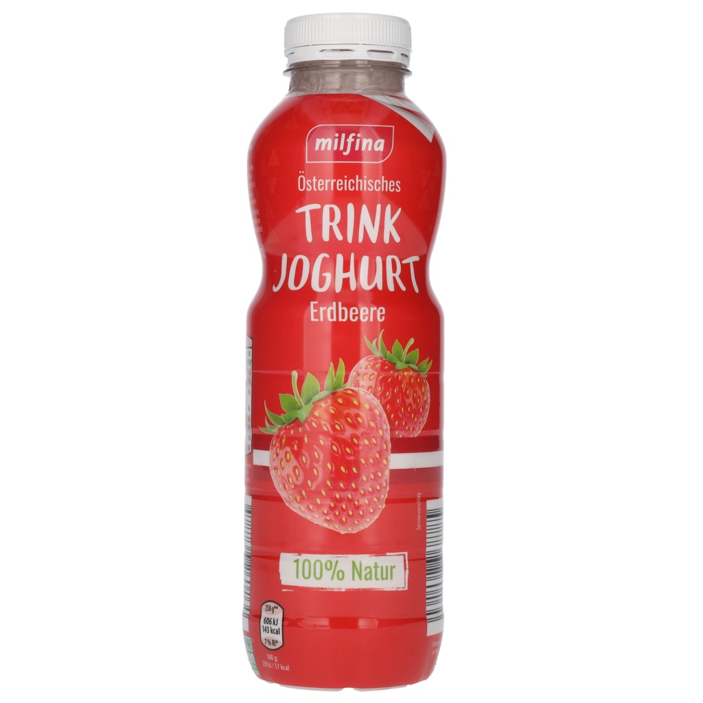 MILFINA Trinkjoghurt, Erdbeere