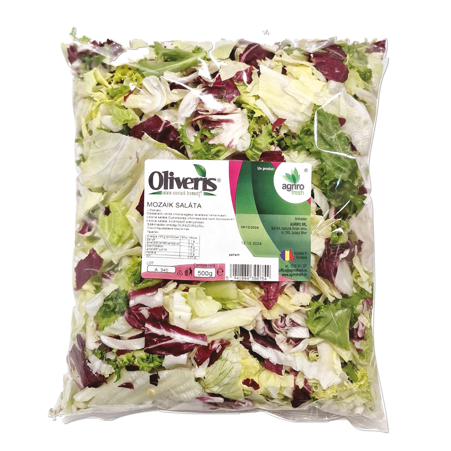 OLIVERIS XXL Saláta, mozaik, 500 g