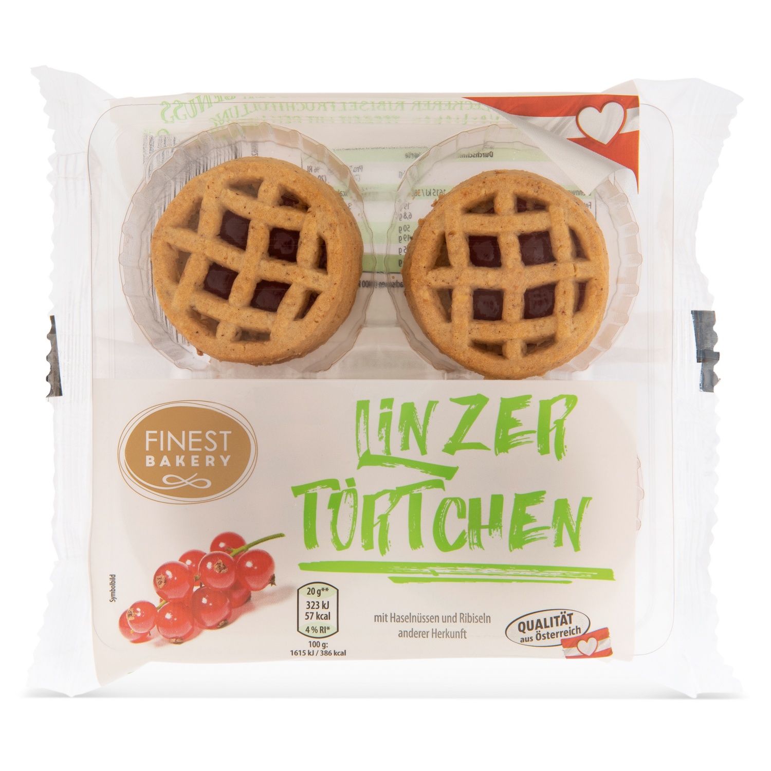 FINEST BAKERY Linzer Schnitten Mix, Linzer Törtchen