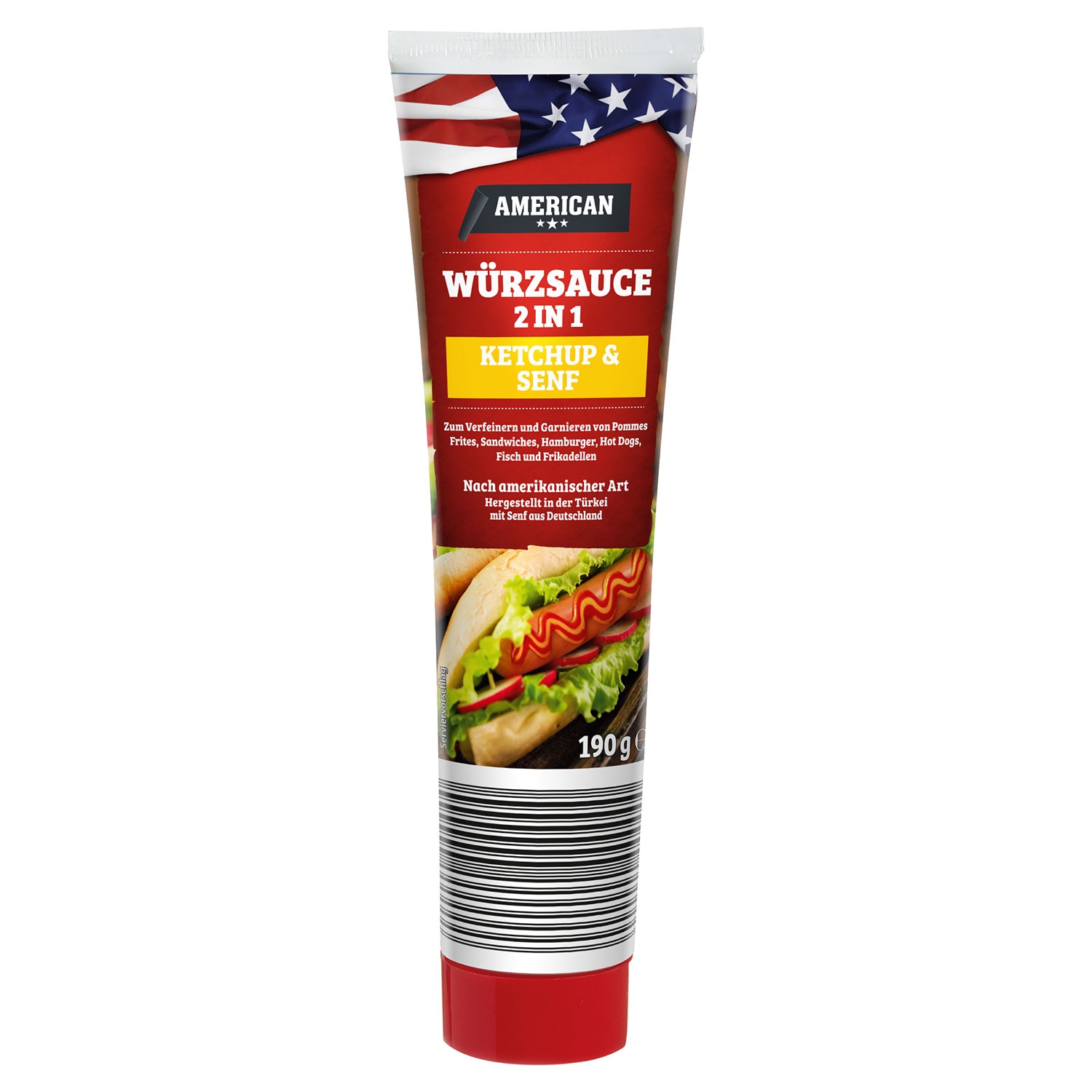 AMERICAN USA Gewürzsauce 2 in 1, Ketchup-Senf