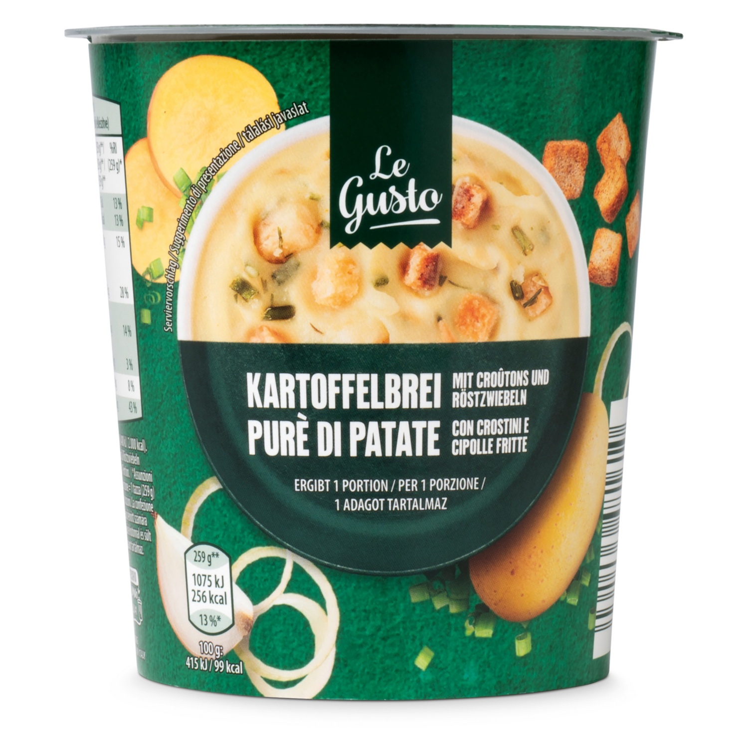 LE GUSTO Instant Bechergerichte, Kartoffelpüree