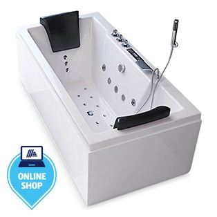 HOME DELUXE Whirlpool Badewanne Laguna M Pure 