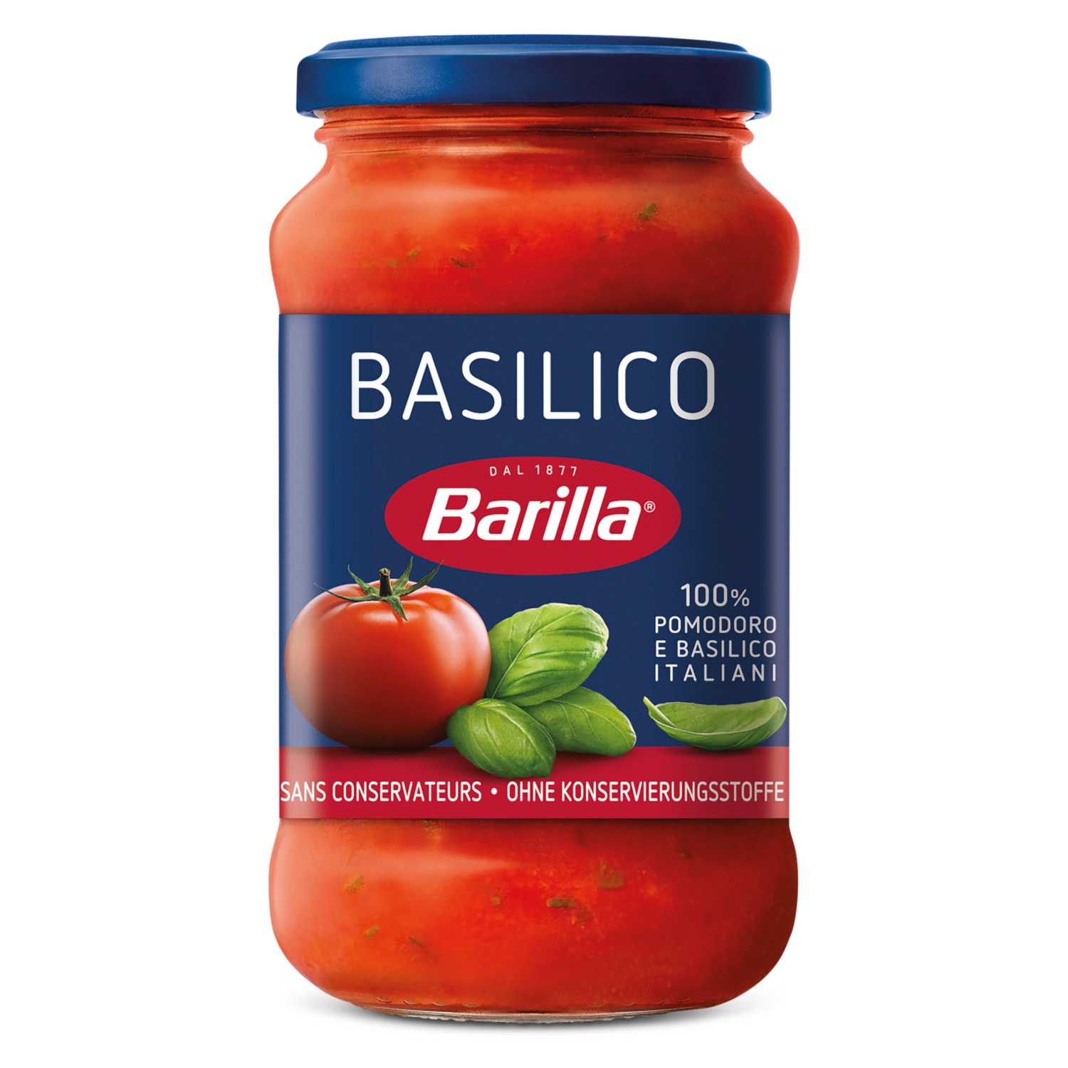 BARILLA Pastasaucen, Basilikum