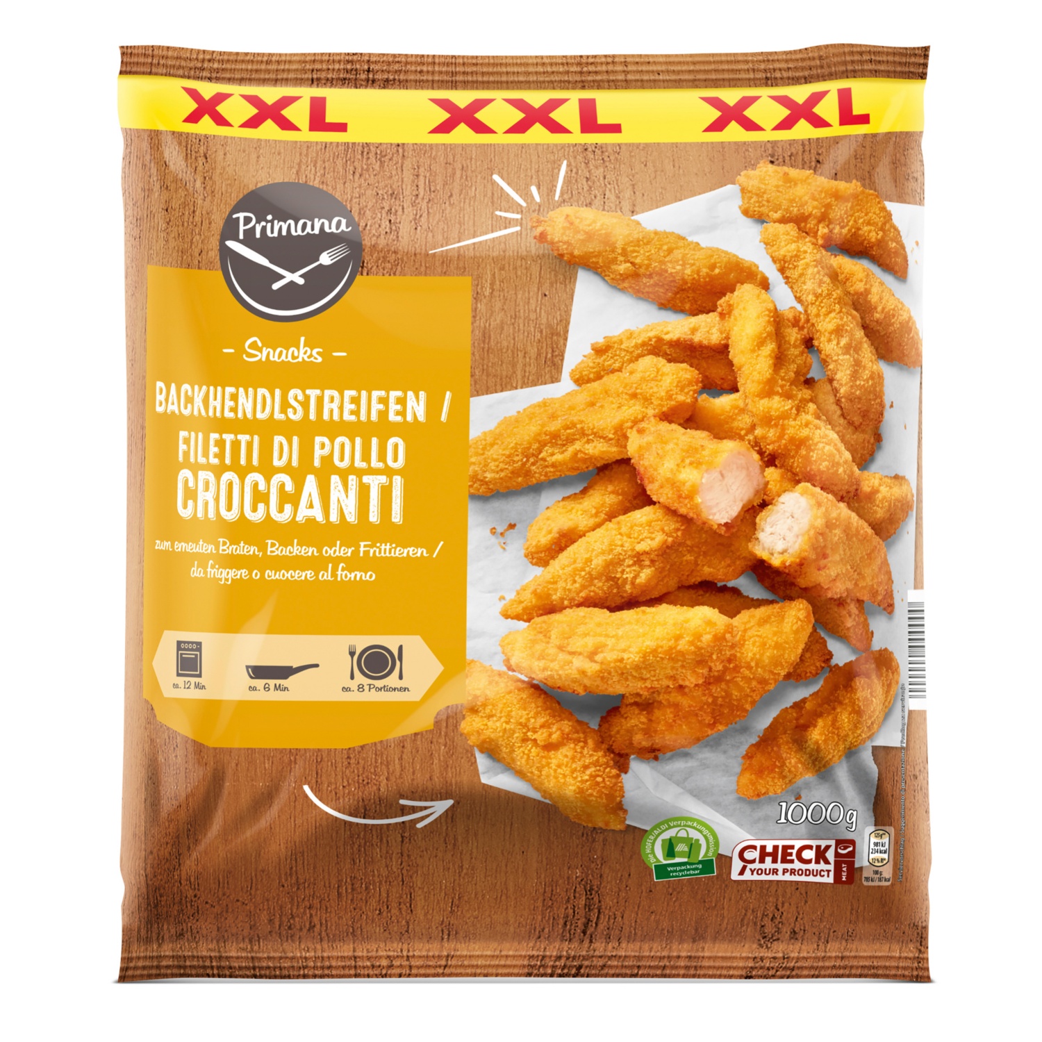 XXL Backhendlstreifen