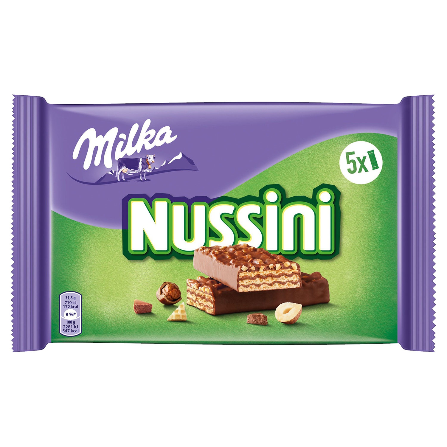 MILKA Riegel, Nussini