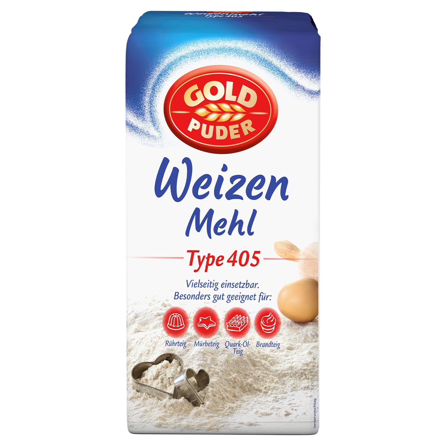 GOLDPUDER Weizenmehl Type 405 2,5 kg