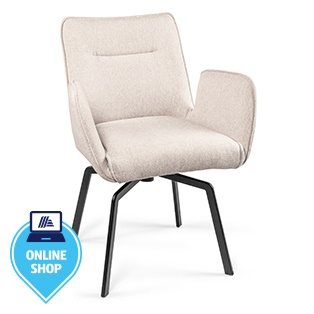 Stuhl Beige mit Drehfunktion