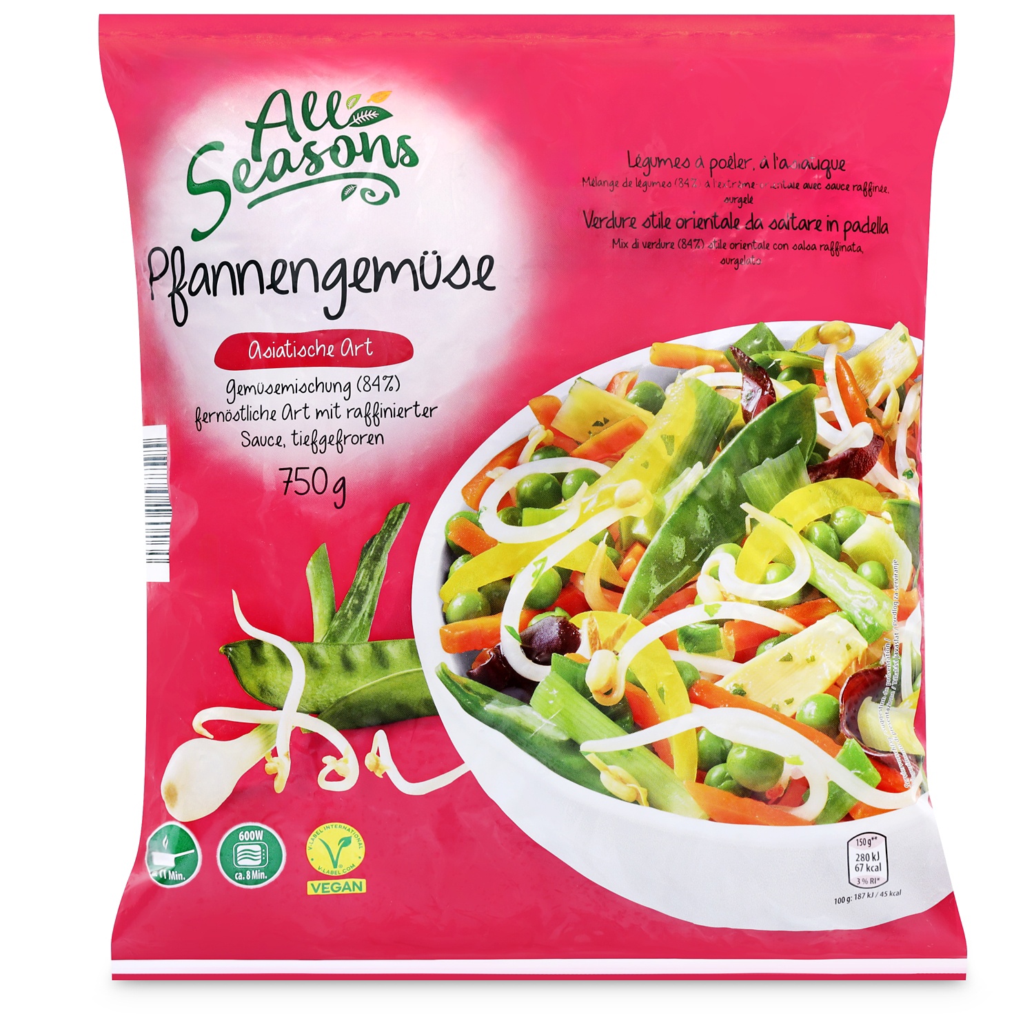 ALL SEASONS Pfannengemüse, Asiatisch