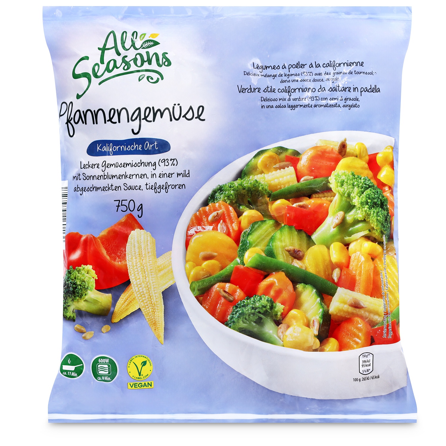 ALL SEASONS Pfannengemüse, Kalifornisch
