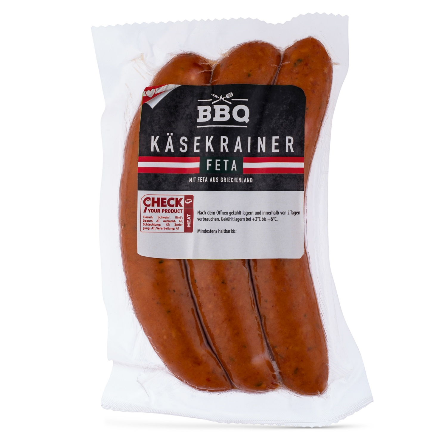 BBQ Spezial Käsekrainer, Feta