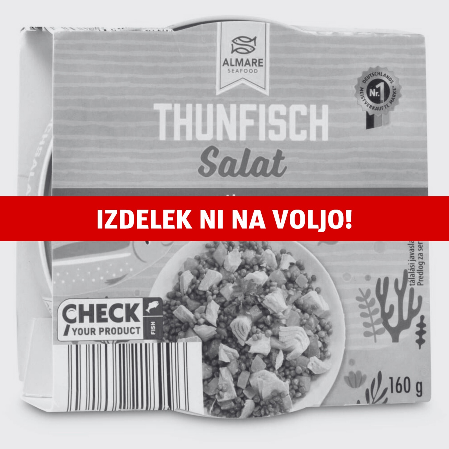 ALMARE SEAFOOD Tunina solata, z lečo