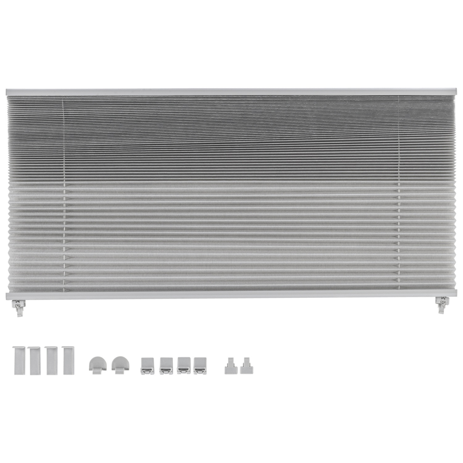 HOME CREATION HOME CREATION Store plissé pour fenêtres et portes, portes, gris, 80 × 200 cm