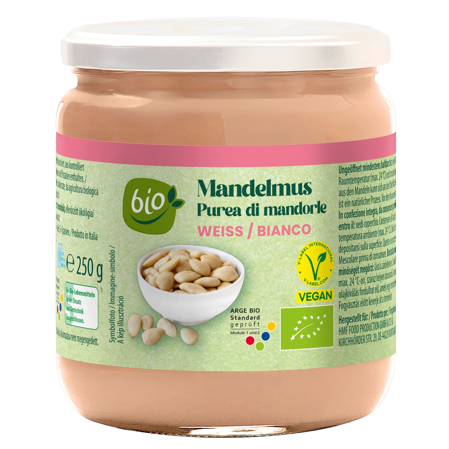 BIO Mandel-/Cashewmus 250 g, Hell