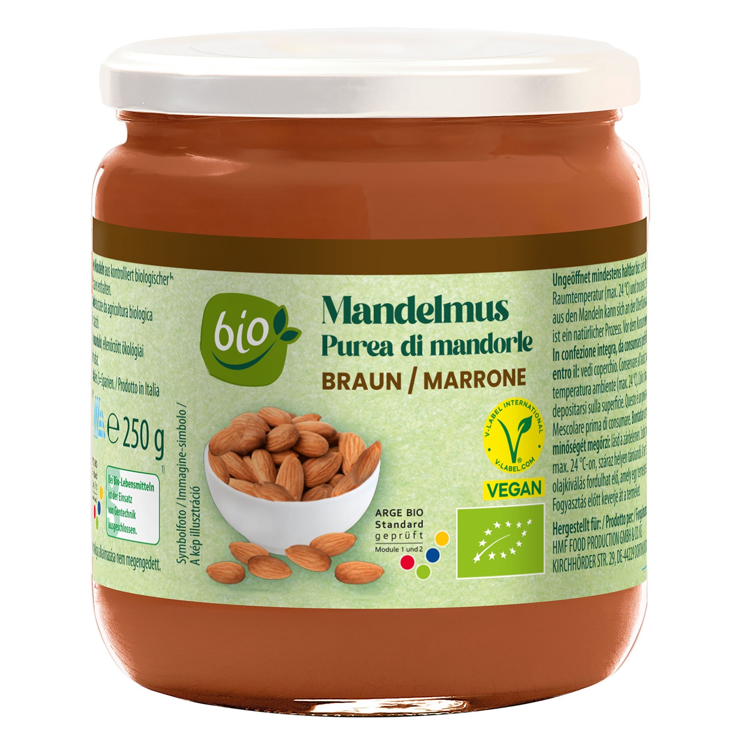 BIO Mandel-/Cashewmus 250 g, Dunkel