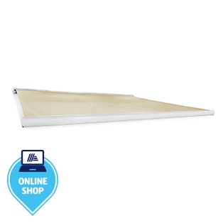 HOME DELUXE ELOS Vollkassettenmarkise sandfarben 350 x 250 cm inkl. Windsensor