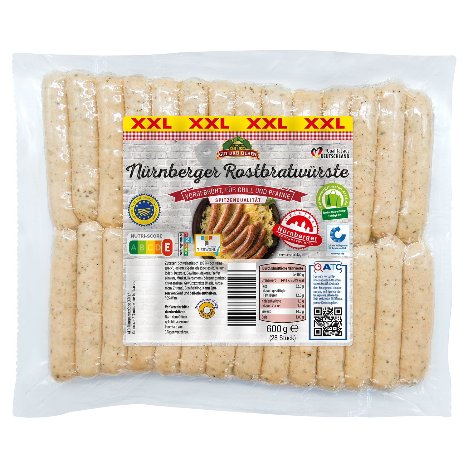GUT DREI EICHEN Nürnberger 0,6 kg