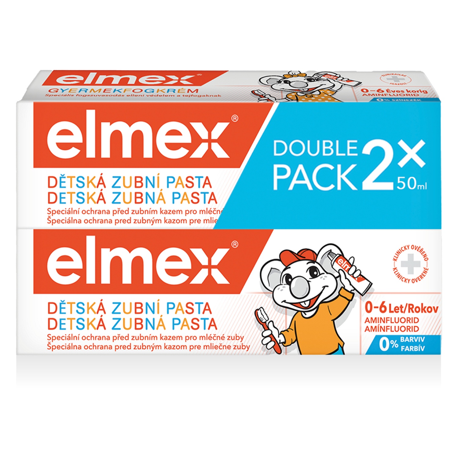 ELMEX Gyermek fogkrém duopack, 2 tubus