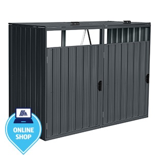 HOME DELUXE Mülltonnenbox CUBO, 2 x 240L