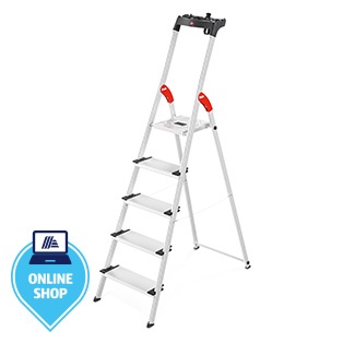 HAILO Sicherheits-Stehleiter L80 mit 5 Stufen