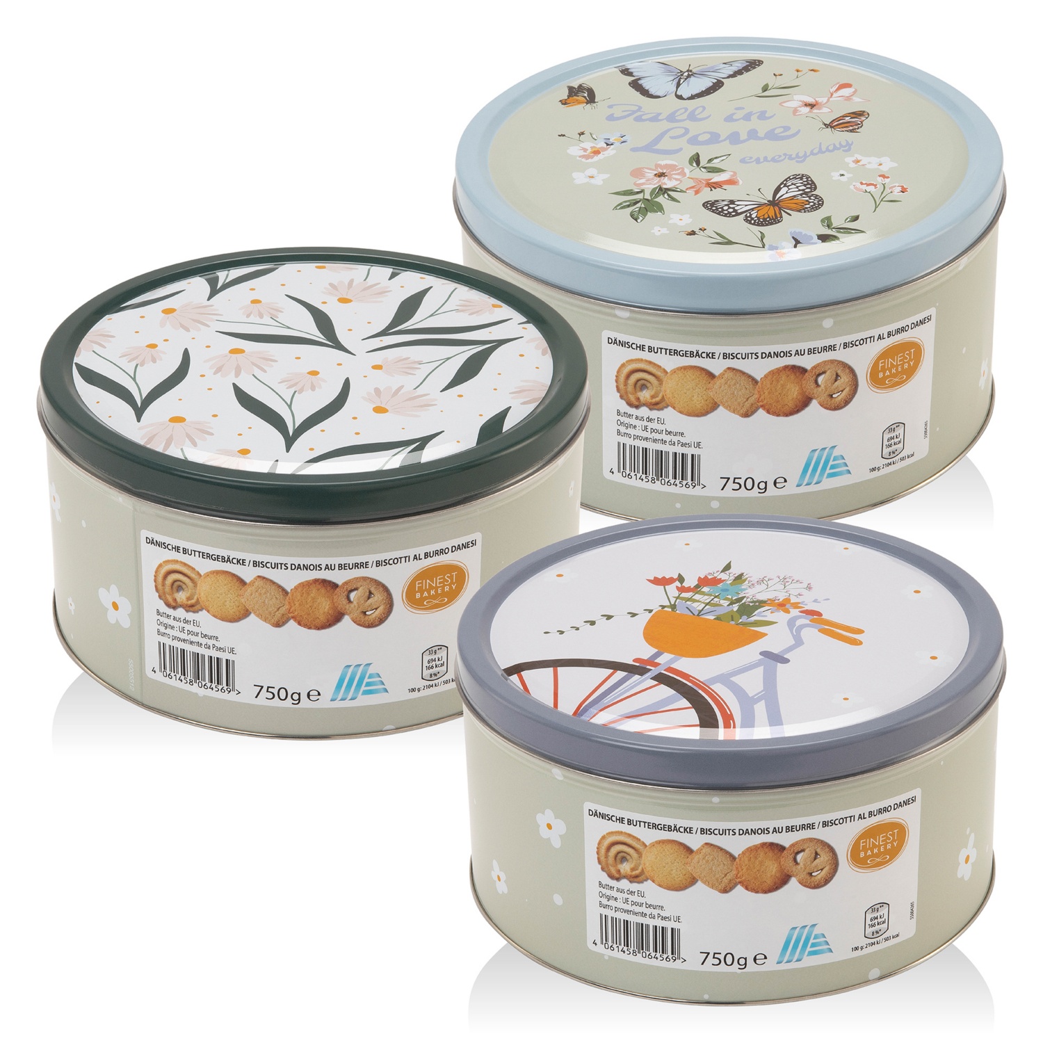 FINEST BAKERY Dán vajas keksz, 750 g